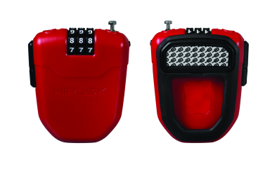 Hiplok FX Sodronyos Kerékpár Zár - piros