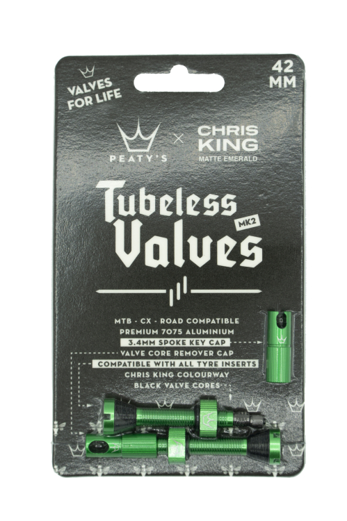 Peaty's Chris King Tubeless Szelep/Szelep Eltávolító/Küllőkulcs 42mm - zöld