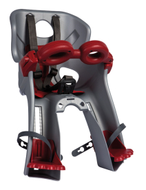 Bikefun Freccia B-Fix Első Kerékpáros Gyerekülés Alsó Vázcsőre - ezüst