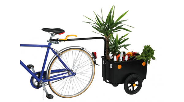 Bellelli Lux Kerékpár  Áruszállító Utánfutó - fekete