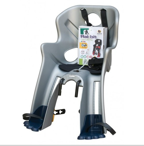 Bellelli Rabbit Fix Első Kerékpáros Gyerekülés Homlokcsőre - ezüst