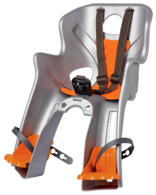 Bellelli Rabbit Első Kerékpáros Gyerekülés Alsó Vázcsőre - ezüst