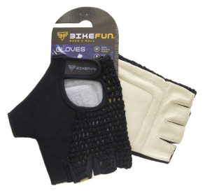 Bikefun Kötött Kerékpáros Kesztyű - fekete