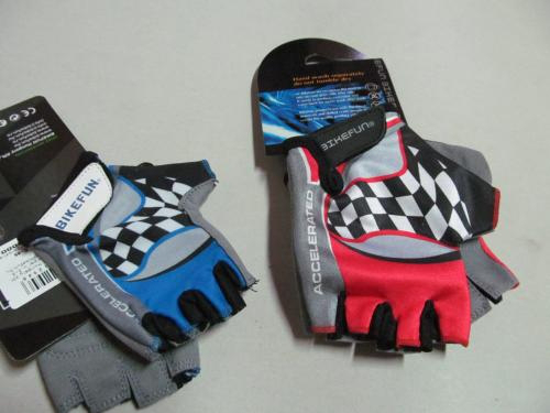 Bikefun Rajtzászlós Kerékpáros Gyerek Kesztyű - kék