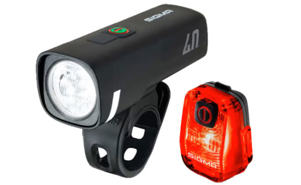 Sigma Aura 40 + Hiro 10 Usb Kerékpár Lámpa Szett
