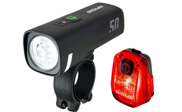 Sigma Aura 50 + Hiro 10 Usb Kerékpár Lámpa Szett