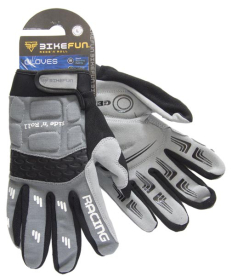 Bikefun Neoprene Freeride Kerékpáros Kesztyű - szürke