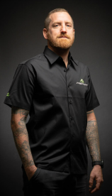 Merida Brand Rövidujjú Galléros Ing - fekete