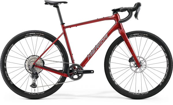 Merida Silex 700 Gravel Kerékpár - Sötéteper (Szürke/Piros) - piros
