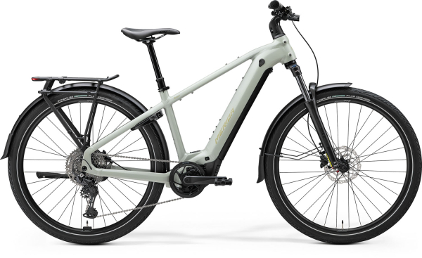 Merida eFloat TK 500 EQ Elektromos Trekking Kerékpár - Selyem Mohaszürke (Zöld) - szürke