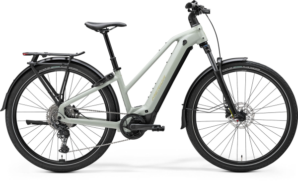 Merida eFloat TK 500 EQ Női Elektromos Trekking Kerékpár - Selyem Mohaszürke (Zöld) - szürke