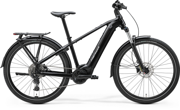 Merida eFloat TK 400 EQ Elektromos Trekking Kerékpár - Metálfekete (Fegyverszürke) - fekete