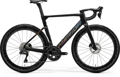 Merida Reacto 8000 Carbon Országúti Kerékpár - Silk Black(Glossy Dark Silver) - fekete