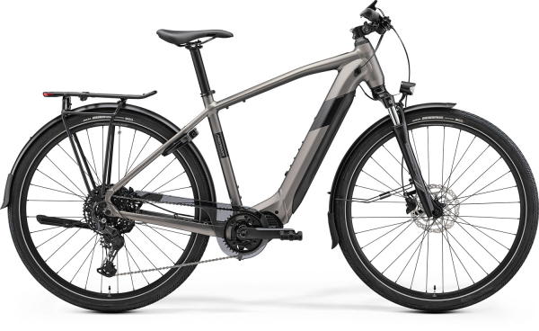 Merida eSpresso 500 EQ Elektromos Trekking Kerékpár - Silk Warm Slate Grey(Black) - szürke