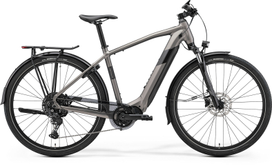 Merida eSpresso 500 EQ Elektromos Trekking Kerékpár - Silk Warm Slate Grey(Black) - szürke