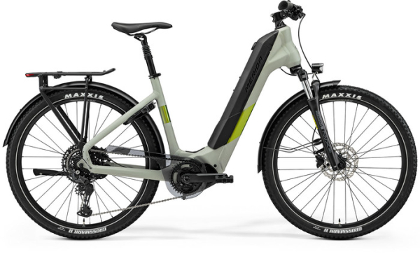 Merida eSpresso CC 500 EQ Mélyépítésű Elektromos Trekking Kerékpár - Matt Early Moss Grey(Green) - szürke