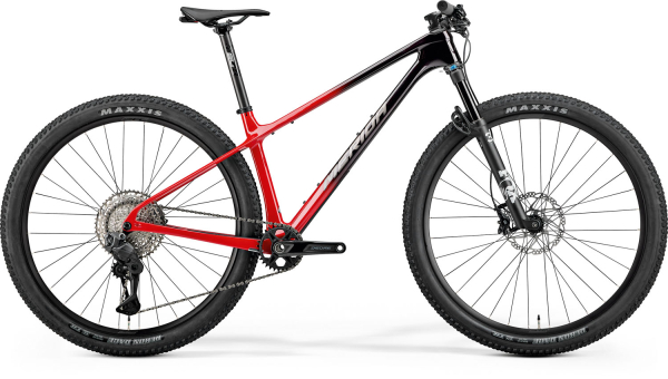 Merida Big Nine 7000 29" MTB Kerékpár - Black/Red (Warm Slate Grey) - fekete