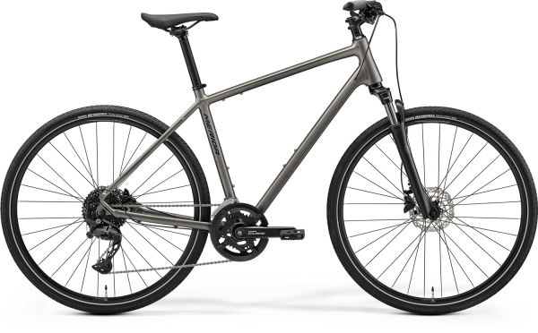 Merida Crossway 300 Cross Trekking Kerékpár - Silk Warm Slate Grey(Black) - szürke