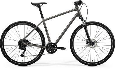 Merida Crossway 100 Cross Trekking Kerékpár - Silk Warm Slate Grey(Black) - szürke