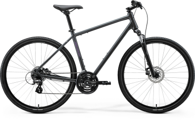 Merida Crossway 10 Cross Trekking Kerékpár - Glossy Cool Grey(Purple) - szürke