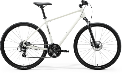 Merida Crossway 10 Cross Trekking Kerékpár - Silk White(Grey) - fehér