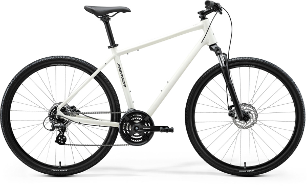 Merida Crossway 10 Cross Trekking Kerékpár - Silk White(Grey) - fehér