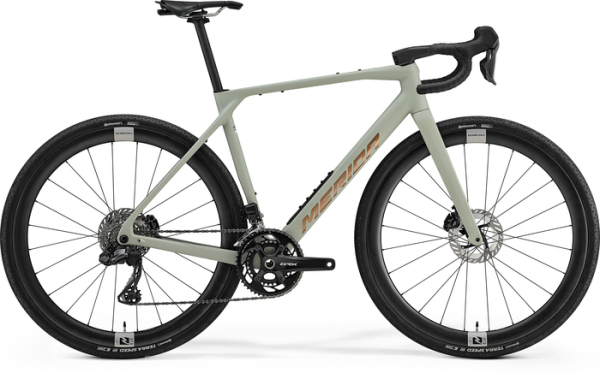 Merida Mission 7000 Carbon Gravel Race Kerékpár - Matt Early Moss Grey(Bronze) - barna
