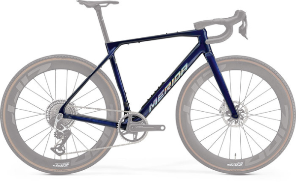 Merida Mission 10K Gravel Race Kerékpár Váz - Transp  Blue Carbon Ud(Silver) - kék