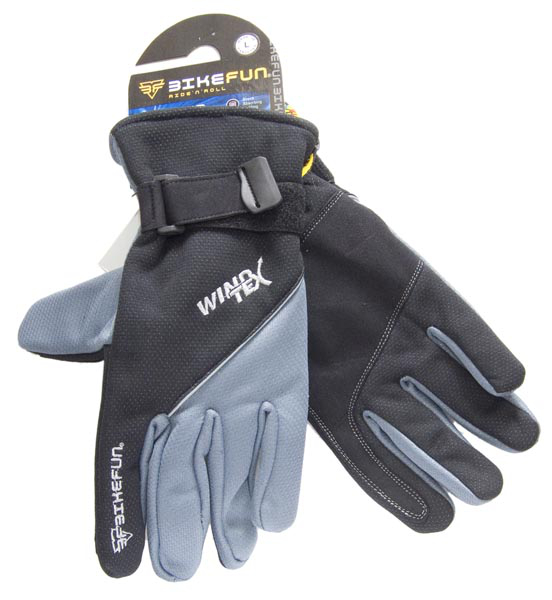 Bikefun Téli Kerékpáros Kesztyű - szürke