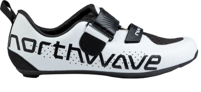 Northwave Triatlon Tribute Carbon Országúti Kerékpár Cipő - Fehér - fekete