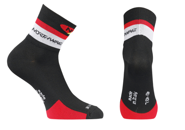 Northwave Logo Kerékpáros Zokni - fekete