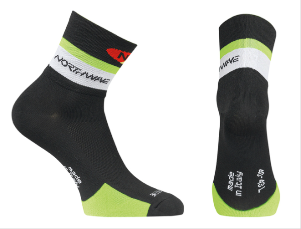 Northwave Logo Kerékpáros Zokni - fekete