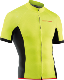 Northwave Force Rövid Ujjú Kerékpáros Mez - sárga