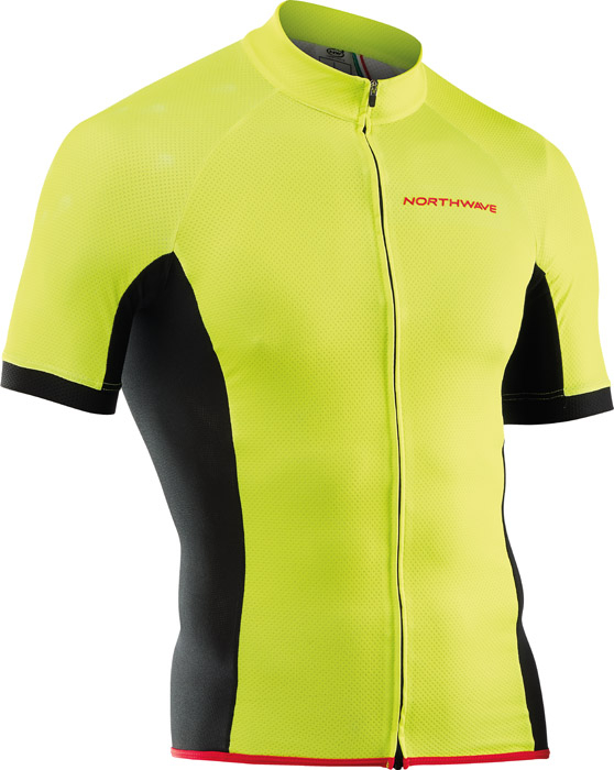 Northwave Force Rövid Ujjú Kerékpáros Mez - sárga