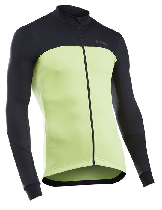 Northwave Force 2 Hosszú Ujjú Kerékpáros Mez - Zöld - Fekete