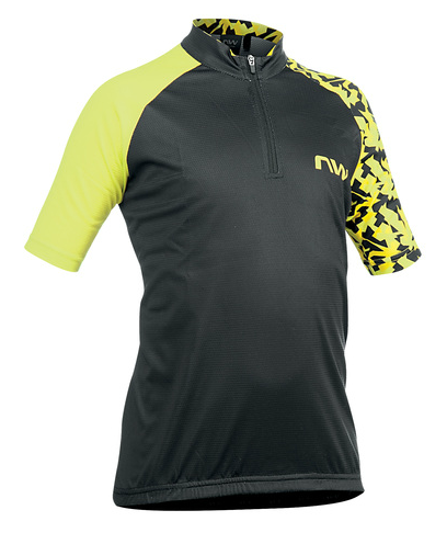 Northwave Origin Junior Rövid Ujjú Kerékpáros Mez - fekete