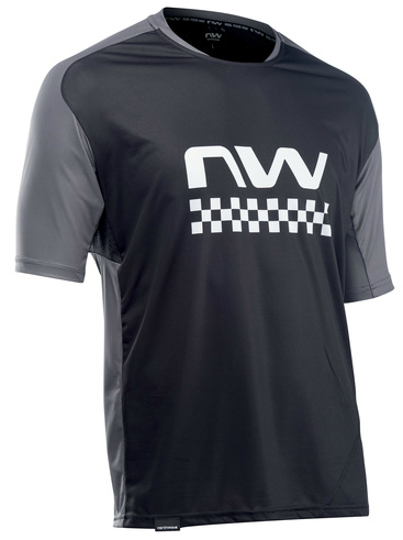 Northwave Edge Man Rövidujjú Kerékpáros Mez Fekete-Szürke - fekete