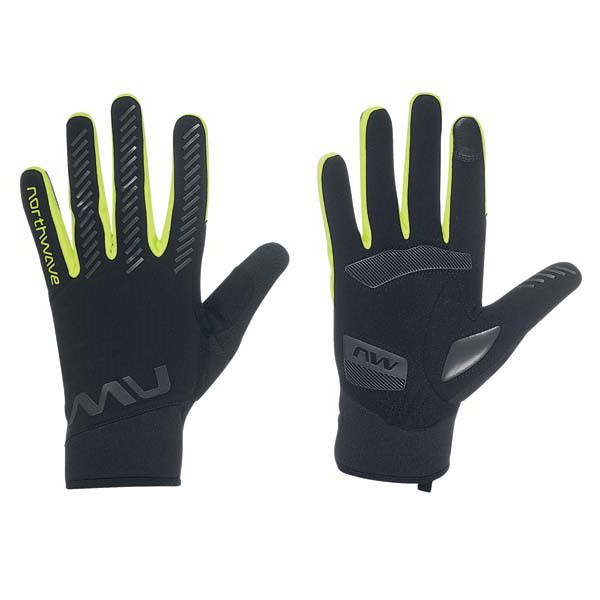 Northwave Active Gel Kerékpáros Téli Kesztyű - Fekete
