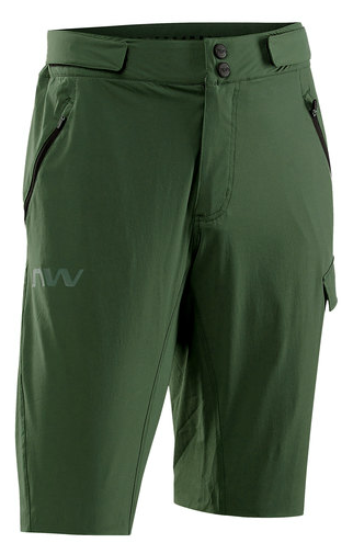 Northwave Edge Baggy Kerékpáros Rövidnadrág Alsónadrág Nélkül - zöld