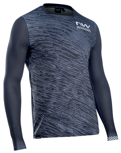 Northwave Bomb Hosszú Ujjú Kerékpáros Mez - fekete