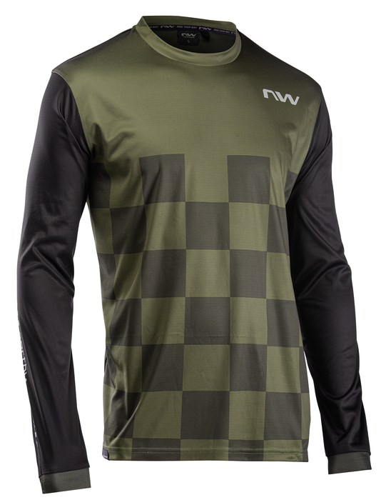 Northwave Sharp Hosszú Ujjú Kerékpáros Mez - zöld