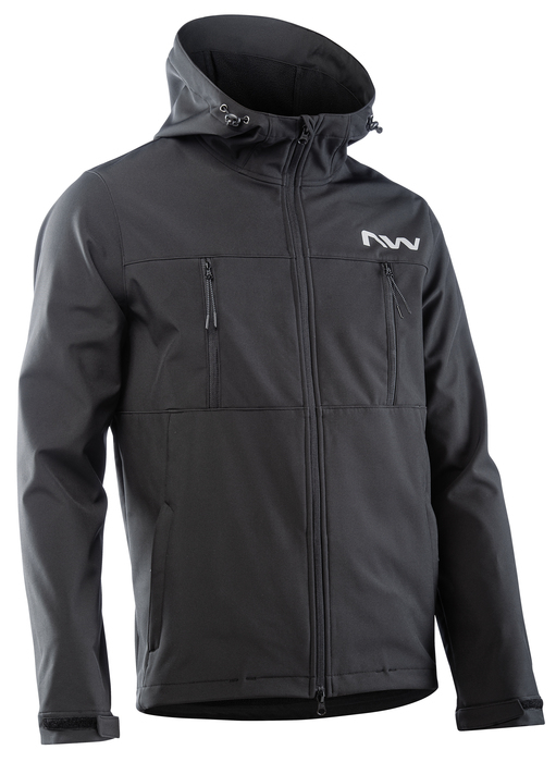 Northwave Easy Out Softshell Téli Kerékpáros Kabát - fekete