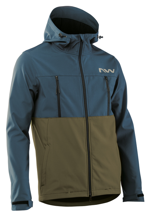 Northwave Easy Out Softshell Téli Kerékpáros Kabát - kék