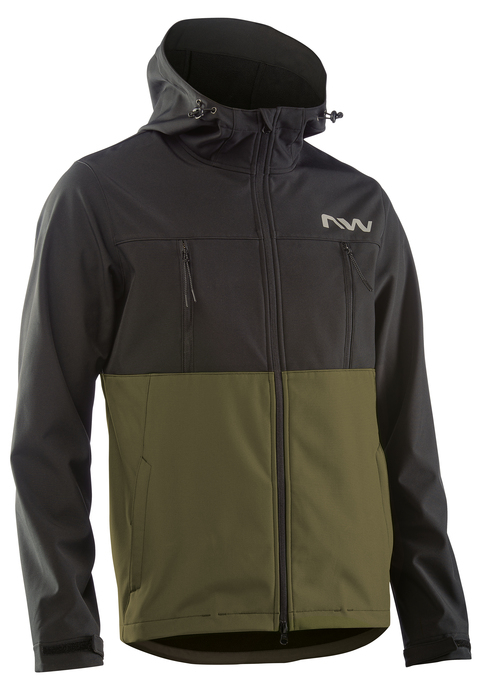 Northwave Easy Out Softshell Téli Kerékpáros Kabát - zöld