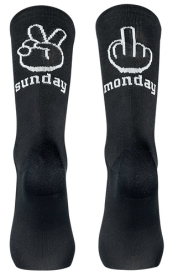 Northwave Sunday Monday Kerékpáros Zokni - fekete