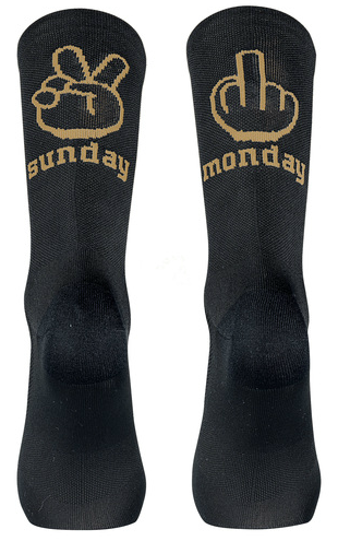 Northwave Sunday Monday Kerékpáros Zokni - fekete