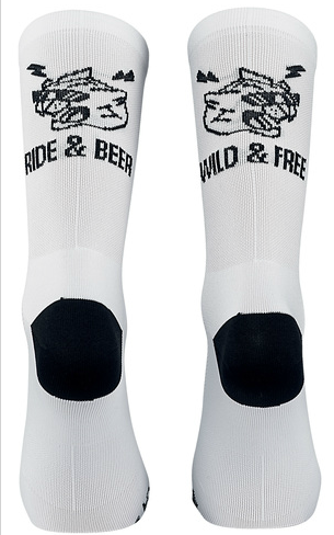 Northwave Ride And Beer Kerékpáros Zokni - fehér