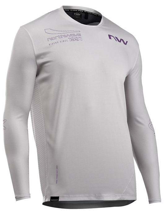 Northwave Edge 2 Hosszúujjú Kerékpár Mez - Szürke - Lila
