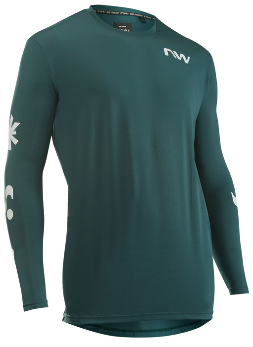 Northwave Xtrail 2 Hosszúujjú Kerékpár Mez - Zöld - Fehér