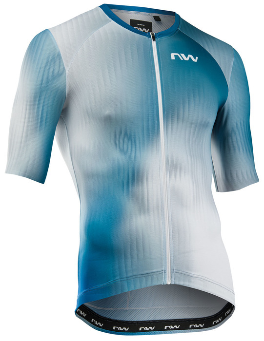 Northwave Blade Rövidujjú Kerékpár Mez - Fehér - Kék